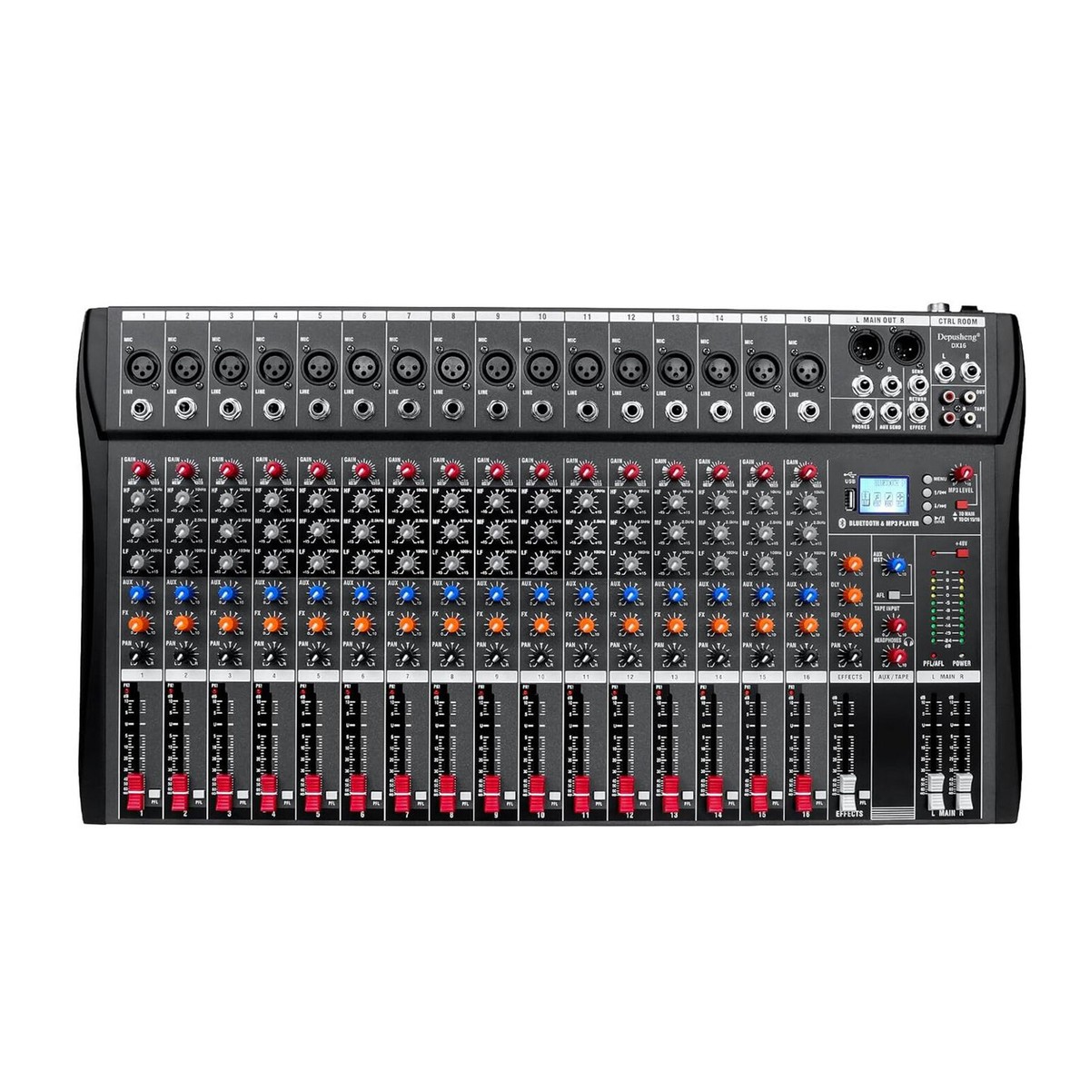 SOULS　Performance　Studio16 16 Channel Professional Digital Bluetooth Live Studio Audio Mixer