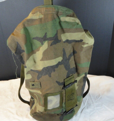 NEW WATERPROOF BDU BATTLE DRESS CAMOUFLAGE BAG W HOOK & LOOP CLOSURE HUNTING BAG