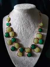 New York Co. Acrylic Stones Necklace.