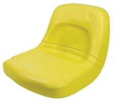 High Back John Deere Lawn Mower Garden Tractor Seat Yellow
