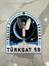 SpaceX Employee Patch - Turksat 5B Satellite Mission