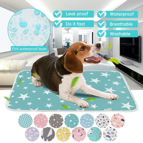 Almohadillas para orinar grandes lavables para mascotas alfombrillas almohadilla de entrenamiento para cachorros suministros para inodoro para gatos/perros. - Imagen 3 de 17