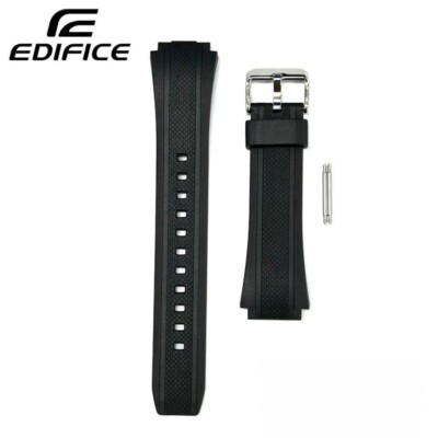 CASIO EDIFICE Genuine Black Rubber Watch strap Band 10357533 for EF-552-1AV