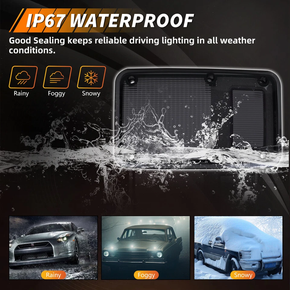 Luz trasera de parachoques con lente ahumada para Dodge B150 250 350 Plymouth PB100 150 250 Foto 4 de 4