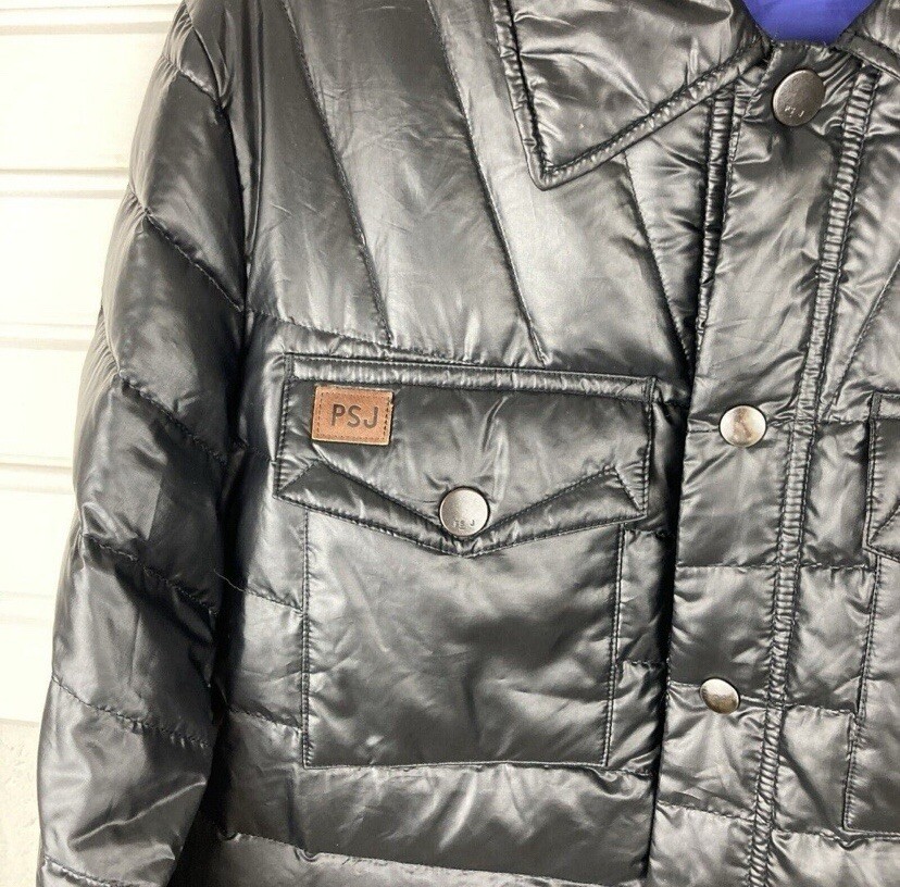 PAUL SMITH JEANS Mens METALLIC Black down PUFFER jacket Mens PAUL SMITH JEANS Mens METALLIC Black down PUFFER jacket Mens
