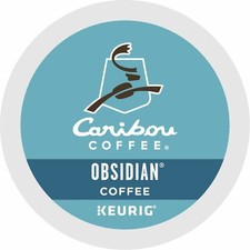 Caribou Obsidian Dark Roast Coffee 18 to 144 Keurig K cup Pods Pick Any Size