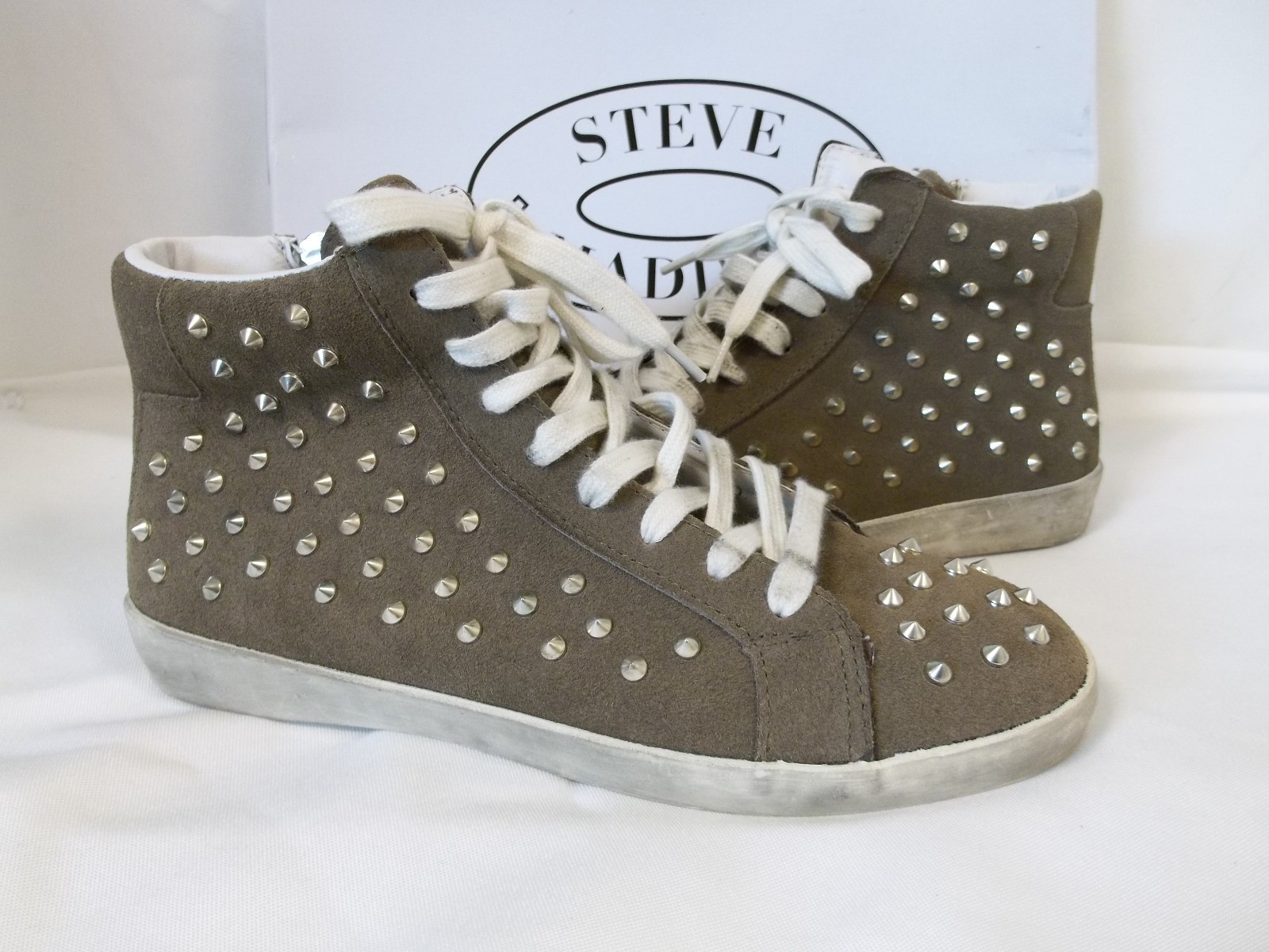 Steve Madden 11 M Twynkle Taupe Suede Fashion Sneakers NEU Damenschuhe Schuhes Steve Madden 11 M Twynkle Taupe Suede Fashion Sneakers NEU Damenschuhe Schuhes