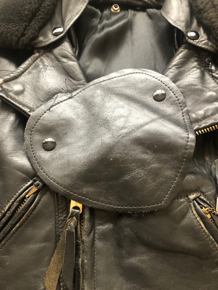 1950's Cal Leather LAPD Horsehide leather motorcycle jacket 1950's Cal Leather LAPD Horsehide leather motorcycle jacket