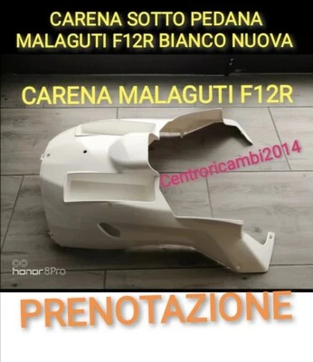 MALAGUTI F12R ORIGINALE CARENA SOTTO PEDANA MALAGUTI F12R 2007-2011 BIANCO PUNTONE F12R ARIA NUOVA