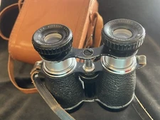 Vintage Airguide Achromatic 4x40 "46A" Binoculars w/Leather Case🌺🌺
