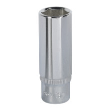 Image of Sealey WallDrive Socket 13mm Deep 1/4"Sq Drive Fully Polished - SP1413D