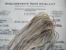 AUTHENTIC FRENCH Vintage Silver Metal Thread Pearl Purl Jaceron Embroidery 