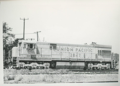 #ad Union Pacific 3000hp DRS U30C #2847 Clinton Iowa Train Photo $7.50