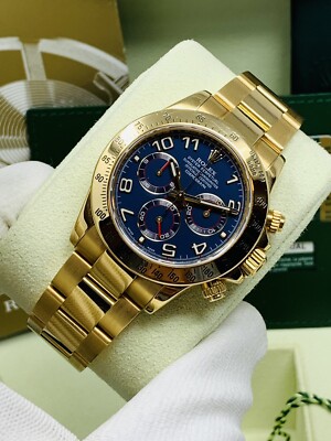 Rolex Cosmograph Daytona 116528 Gold Oyster Bracelet with