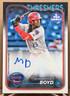 Emaarion Boyd 2024 Topps Chrome Pro Debut #PD-2 Base Auto