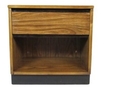 Mid-Century Vintage Walnut Nightstand by Bassett - (9643)