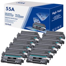 CE255A 55A Black Toner Cartridge Lot Fits For HP LaserJet P3010 P3015 P3015dn