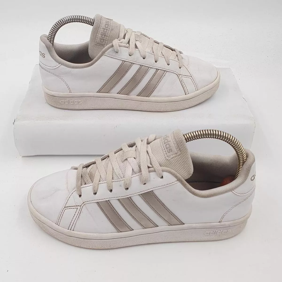 Adidas Grand Court Trainer Low White Womens UK4.5 Indonesia 2019 EE7874 Casual