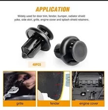 GOOACC GRC-08 Honda and Acura Fender Clips-91503-SZ3-003 40 Pcs Fastener