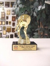 LAST PLACE LOSER HORSES REAR FANTASY FOOTBALL FFL TROPHY WITH FREE LETTERING
