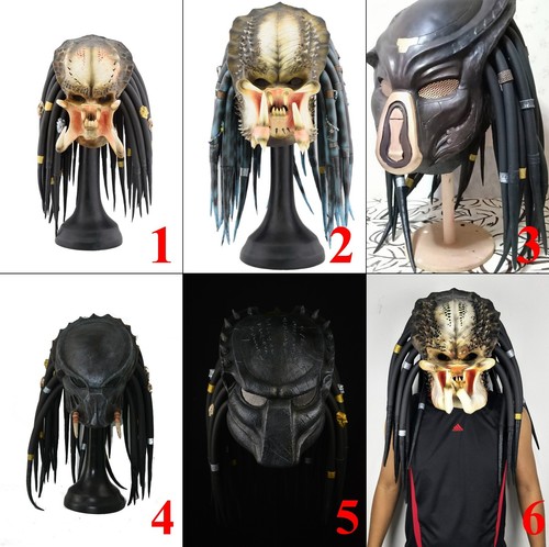 1:1 Rage Brutal Elder Predator Replica Maske Latex Helm Cosplay Kostüm - Bild 8 von 8