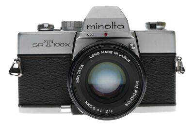 Minolta SRT100X SLR 35mm Film Camera Rokkor 1:2 50mm