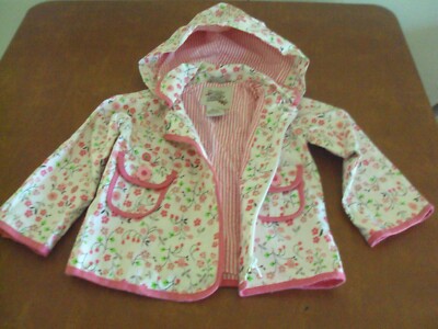 Coco Bon Bons Girls Raincoat With Hood.Size 3T