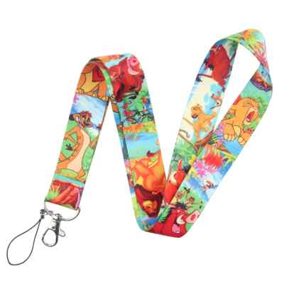 The Lion King Cartoon Mufasa Simba Timon Pumbaa ID Badge Holder Lanyard