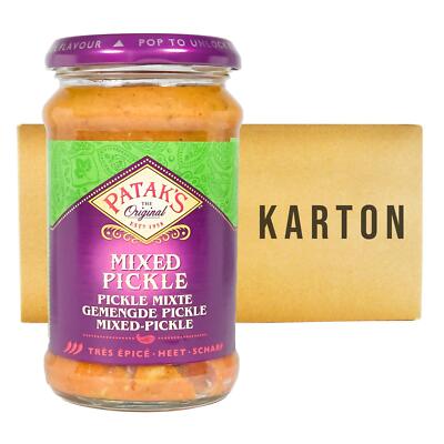 Patak´s Mixed Pickle 6x283g Pataks Gemischte Pickles scharf 