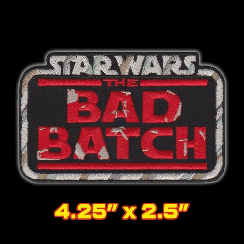 2023 Kenner STAR WARS "The Bad Batch" Vintage style logo embroidered 4" patch - Picture 2 of 3