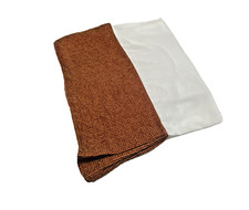 Vintage Springs Bedskirt Luxury 90s Bedding Queen Sized Red & Tan Waffle Texture