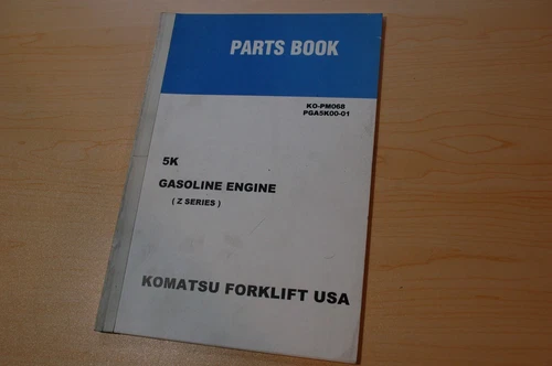 KOMATSU Forklift Truck 5K GAS ENGINE Parts Manual Book Catalog FG10 14 15 18 D L