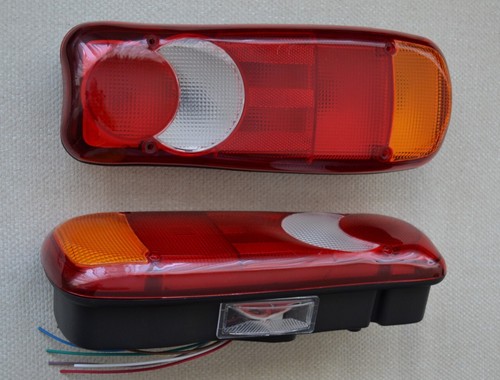 UNIVERSAL PAIR REAR BULB LAMPS 5 FUNCT TAIL LIGHTS CAR VAN CAMPER PICKUP TRAILER - Picture 2 of 2