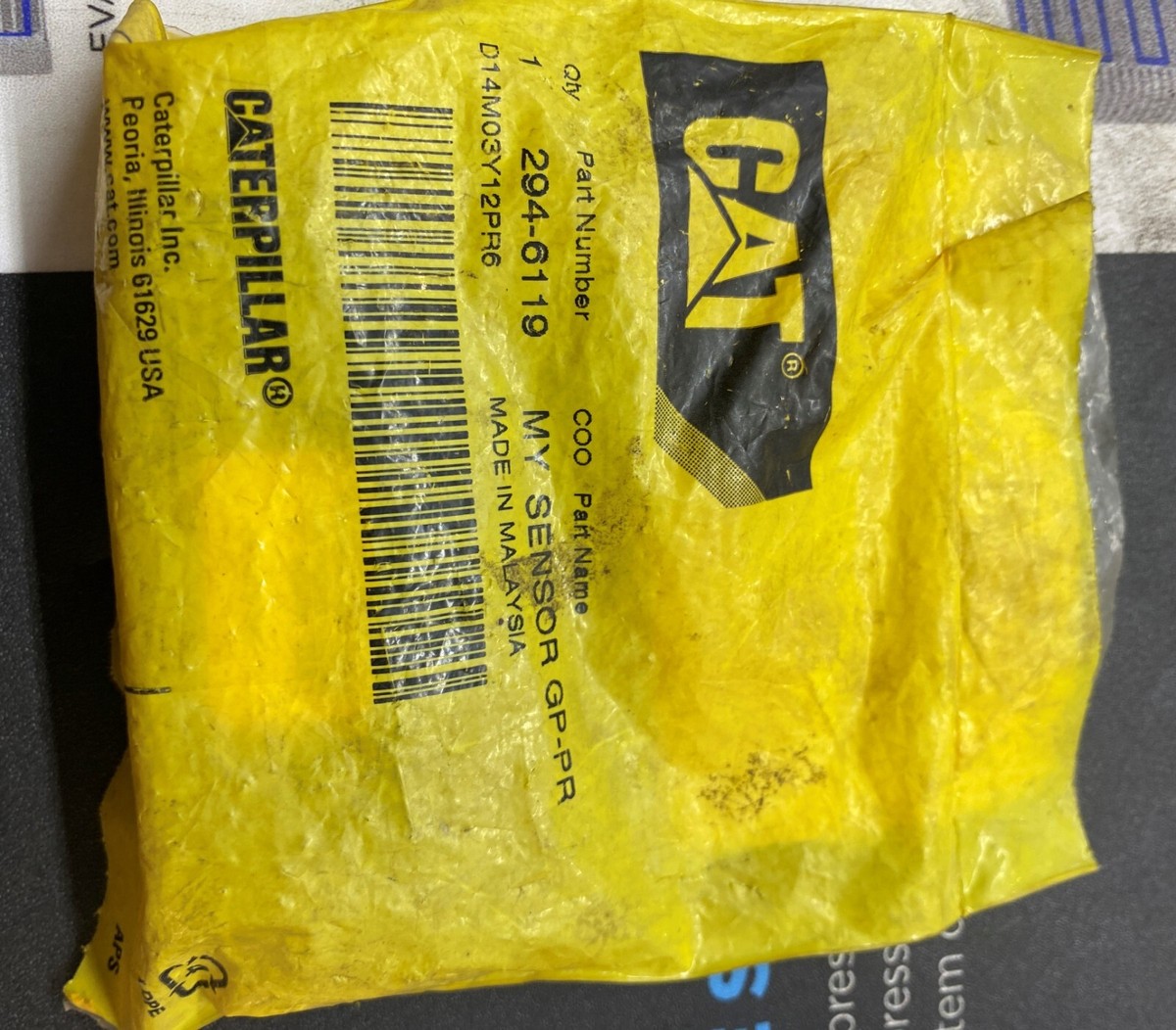 CAT 294-6119 Pressure Sensor, 2946119, NEW OLD STOCK, NOS