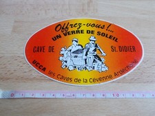 Autocollant Vin - CAVE DE ST DIDIER - LES CAVES DE LA CÉVENNE ARDÉCHOISE