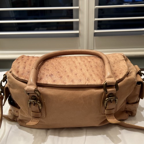 GENUINE GILDA TONELLI ITALIAN WARM CARAMEL COLOUR HANDBAG - Picture 4 of 8