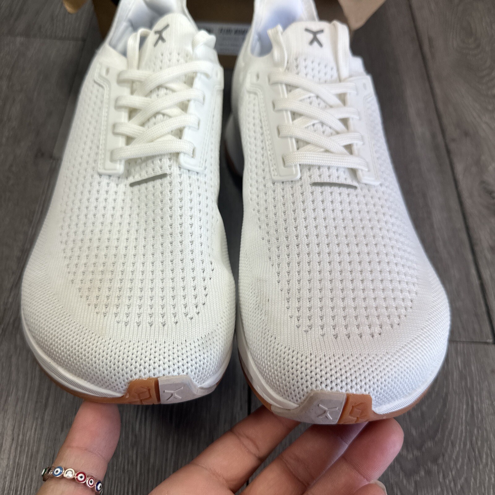 SAOLA Flux Adapt Run Gomma Bianca Uomo 7 Donne 8 5 Scarpe Corsa Atletica Camminata Maglia