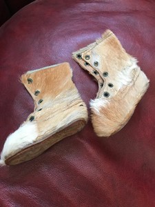 animal fur boots