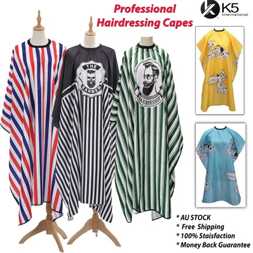 Hair Cutting Cape Pro Salon Barber Hairdressing Black Gown Haircut Apron AU - Picture 3 of 31