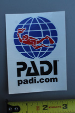 Diving Snorkel Red Blue Black Diver Surf Original V57A Vintage Surfing STICKER