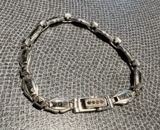 Armband 925 Sterlingsilber mit Markasit 18,5 cm 16g