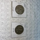1943 & 1945 Liberty Walking Half Dollar US 50C 90% Silver Lot of 2 G/VG
