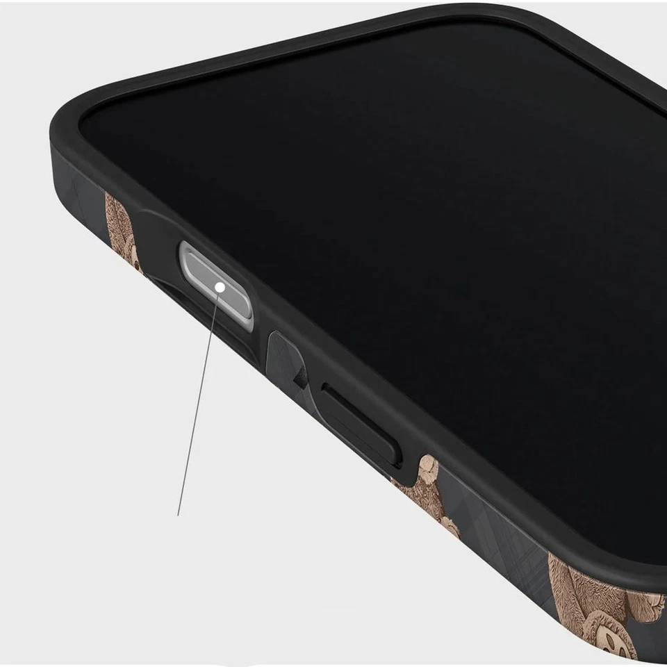 Custodia cellulare per iPhone 16 Burga BFF case cover custodia protettiva grigia con orsacchiotti - Immagine 4 di 4