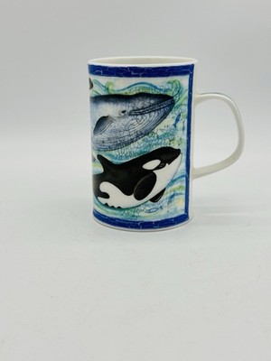 Dunoon Rockall Whale Coffee Cup Bone China Jane Brookshaw Ocean Nautical Mug