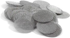 Made in USA 5/8" Pipe Screen Filters - 50 Pack Stainless Steel Fine Mesh