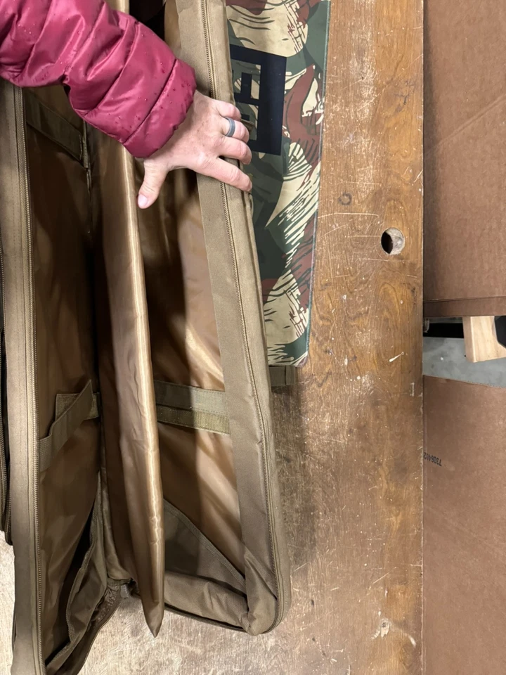 41" Tactical Double Rifle Bag Gun Range Padded Soft Case Backpack Carry Case - Image 4 of 4