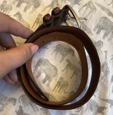 Polo Ralph Lauren Crocodile Embossed Brown Dr...