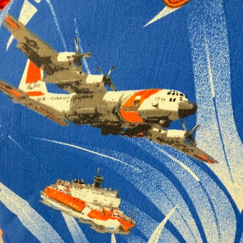 Camisa M de la Guardia Costera Hawaiana de los Estados Unidos Barcos Barco Avión Hibisco - Imagen 8 de 12