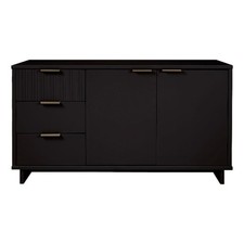 Manhattan Comfort Granville Engineered Wood Sideboard in Black