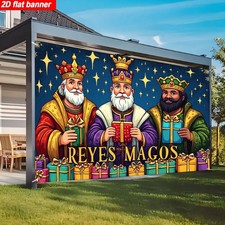 2D Flat, 1pc 2D Flat King MagiBethlehem Star of Bethlehem Tapestry - Three Wise